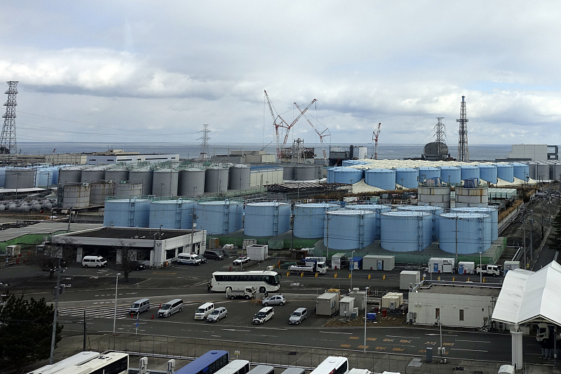 Tanks holding radioactive contaminated water at the Fukushima Daiichi nuclear power plant, operated by Tokyo Electric Power Company Holdings in Fukushima, Japan, February 22, 2023. /CFP
