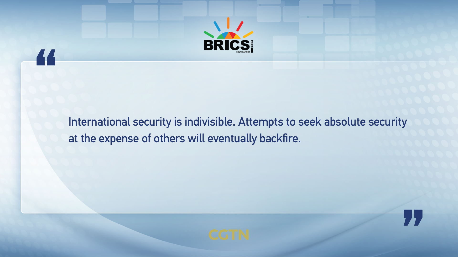 Xi Jinping's key quotes at the 15th BRICS Summit