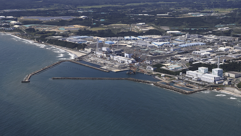 An aerial photo shows the Fukushima No. 1 nuclear power plant of Tokyo Electric Power Company Holdings Inc. in Fukushima Prefecture, Japan, August 24, 2023. /CFP