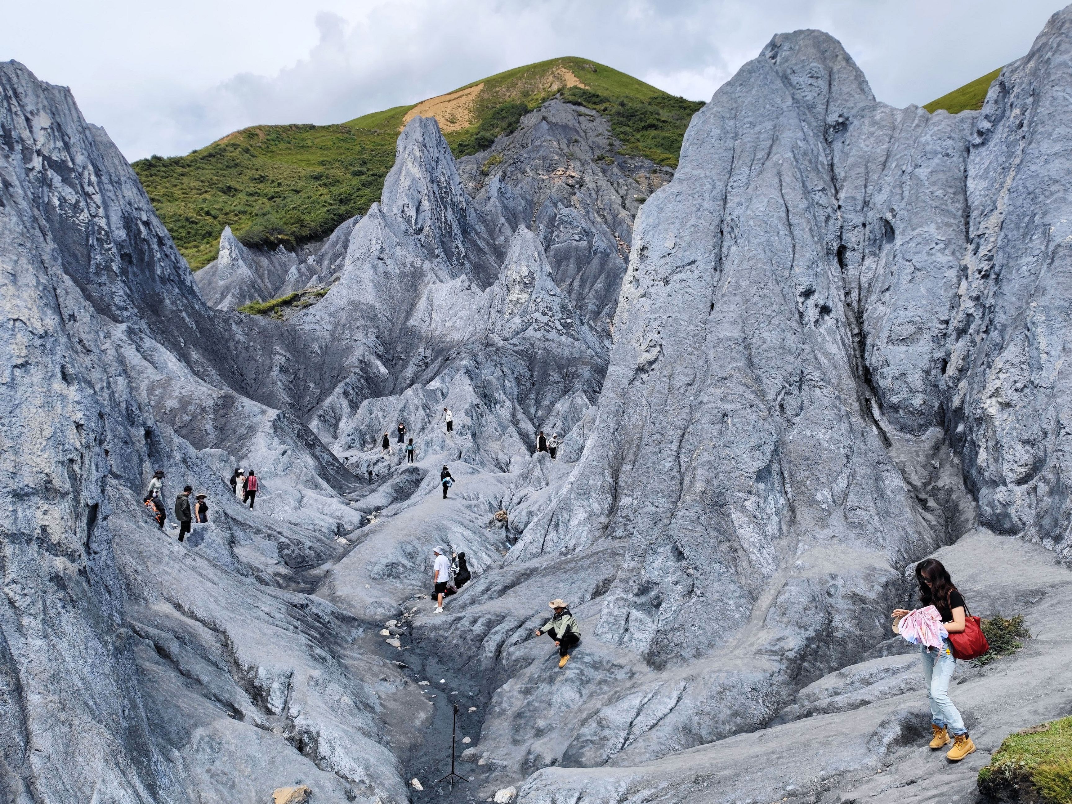 Photo taken on August 24, 2023 shows a view of the wonder of rocky forests in Moshi Park in Sichuan Province. /IC