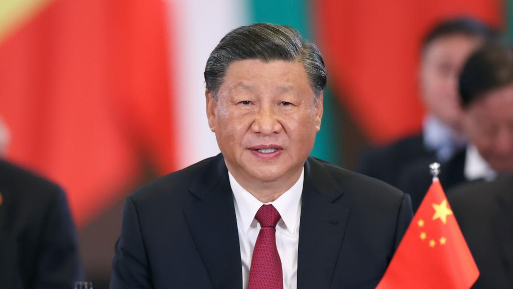 Chinese President Xi Jinping delivers a keynote speech at the China-Africa Leaders' Dialogue in Johannesburg, South Africa, August 24, 2023. /Xinhua
