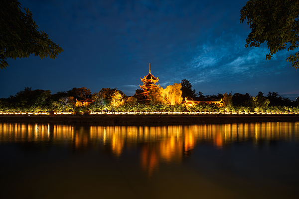 City view of Chengdu in SW China