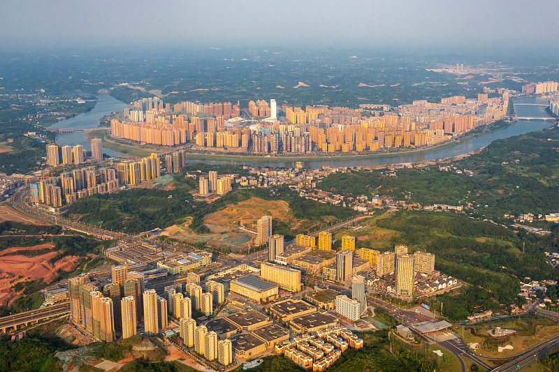 City view of Chengdu in SW China