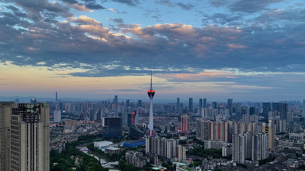 City view of Chengdu in SW China