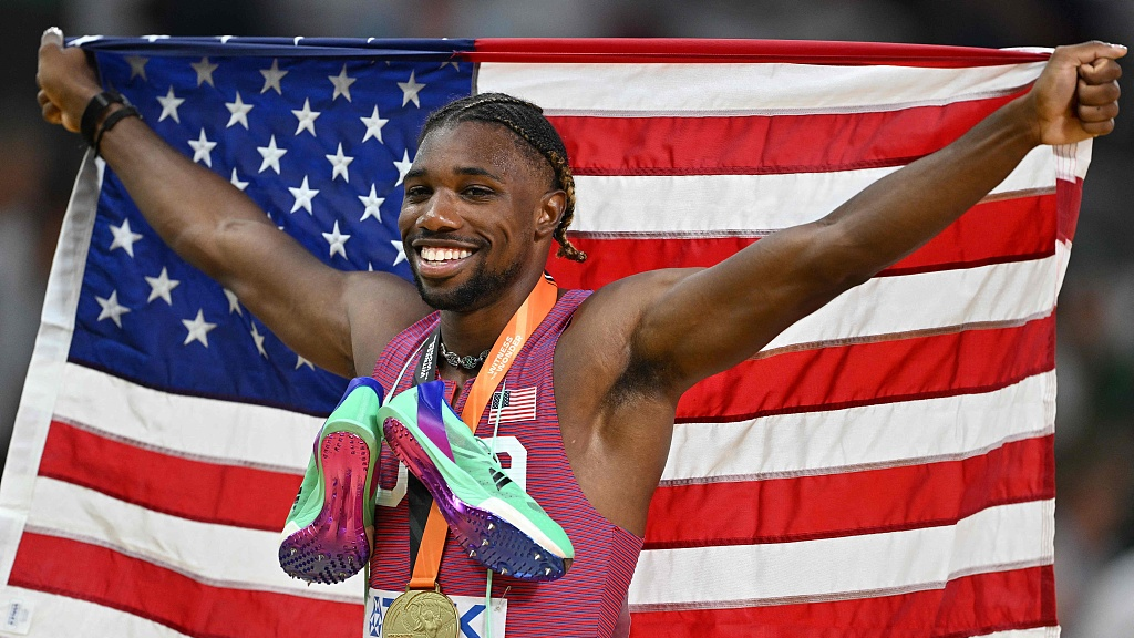 Noah Lyles wins men's 200m gold, completes 'sprint double' at worlds