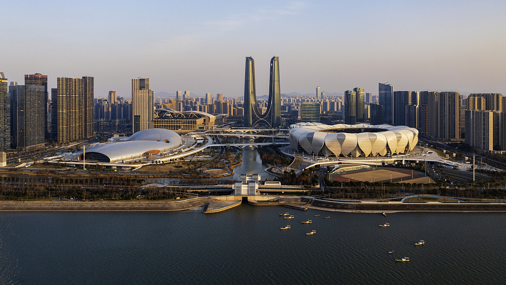 Live: Bird's-eye view of Hangzhou Olympic Sports Center Venue Cluster – Ep. 2