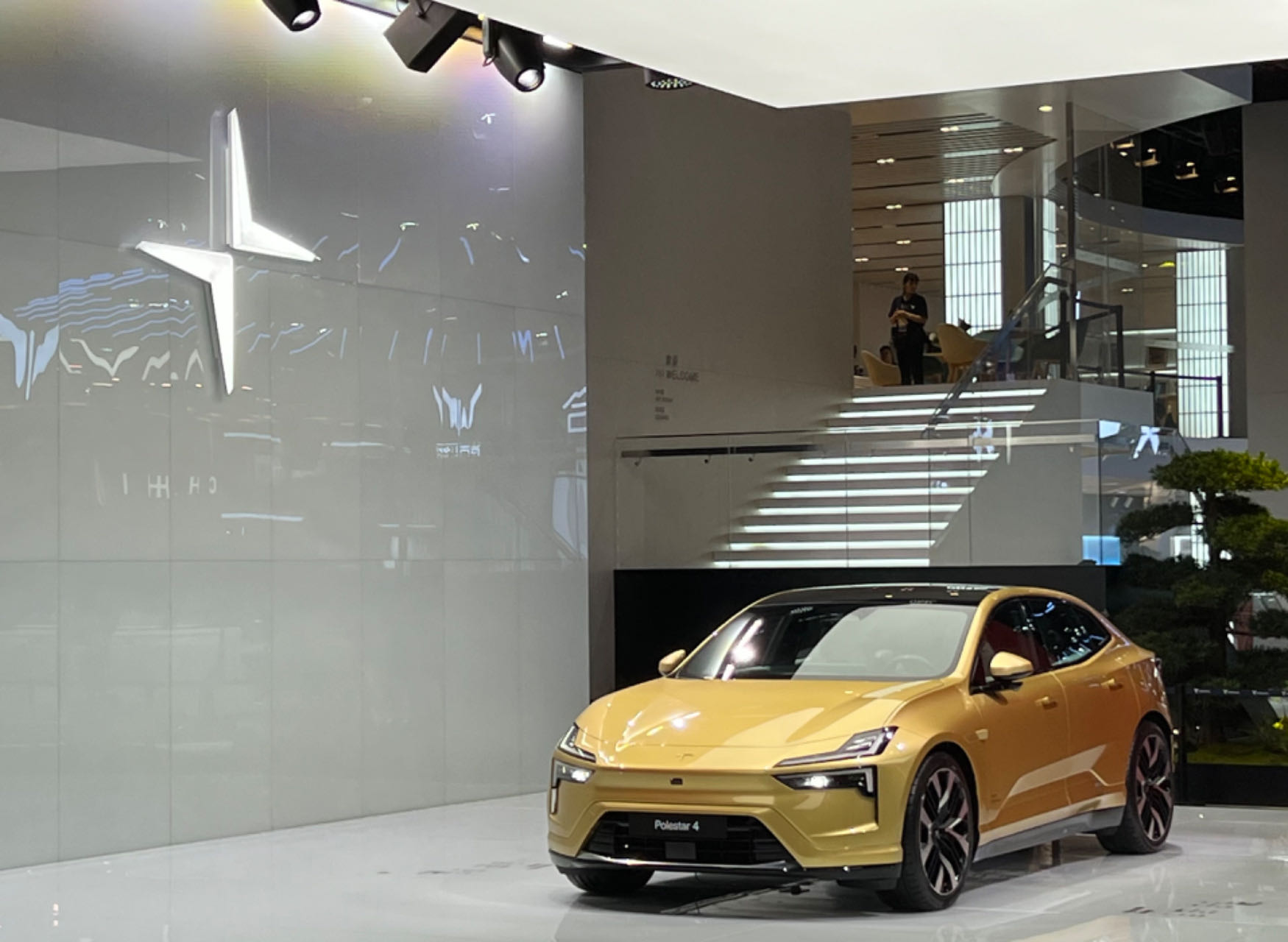 Swedish electric performance car maker Polestar showcases its Polestar 4 at the Chengdu Motor Show, August 25, 2023. /CGTN