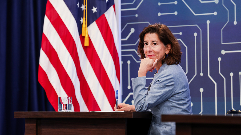 U.S. Secretary of Commerce Gina Raimondo at a meeting in the South Court Auditorium at the White House in Washington, D.C., U.S., July 25, 2022. /CFP