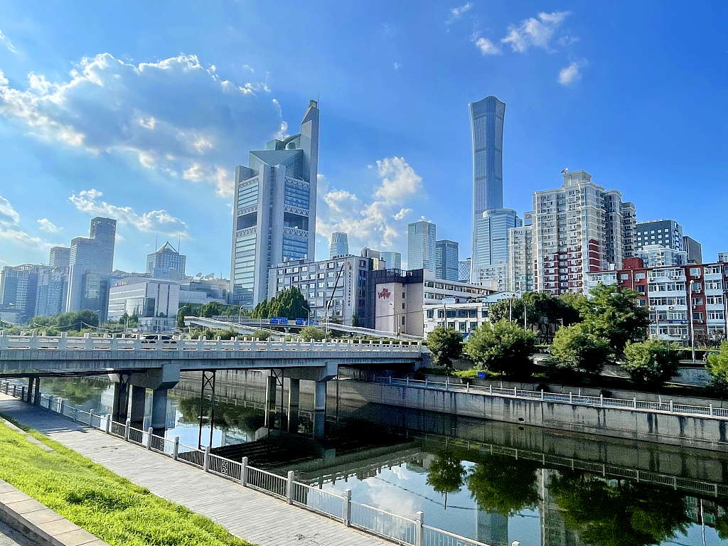 Beijing CBD view, August 13, 2023. /CFP