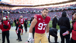 Pittsburgh, PA, USA. 10th Sep, 2023. Nick Bosa #97 during the