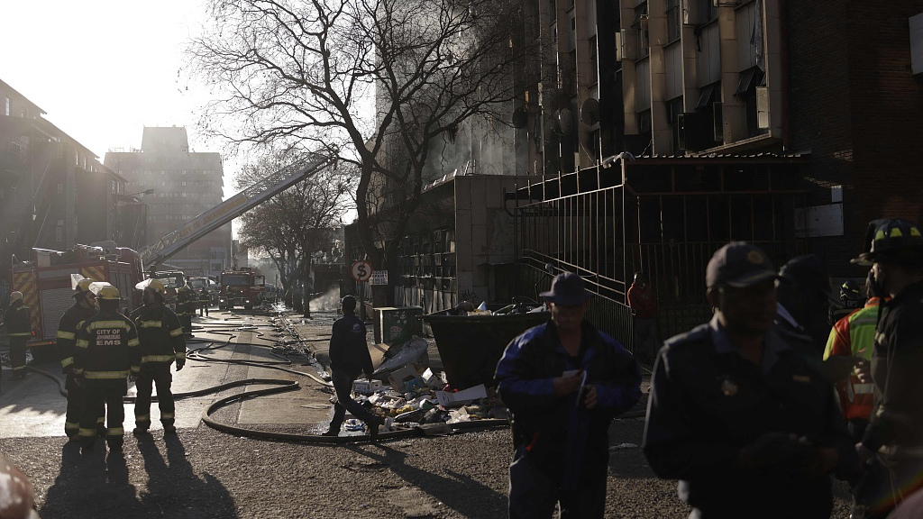 Live: Latest on fire in Johannesburg, South Africa