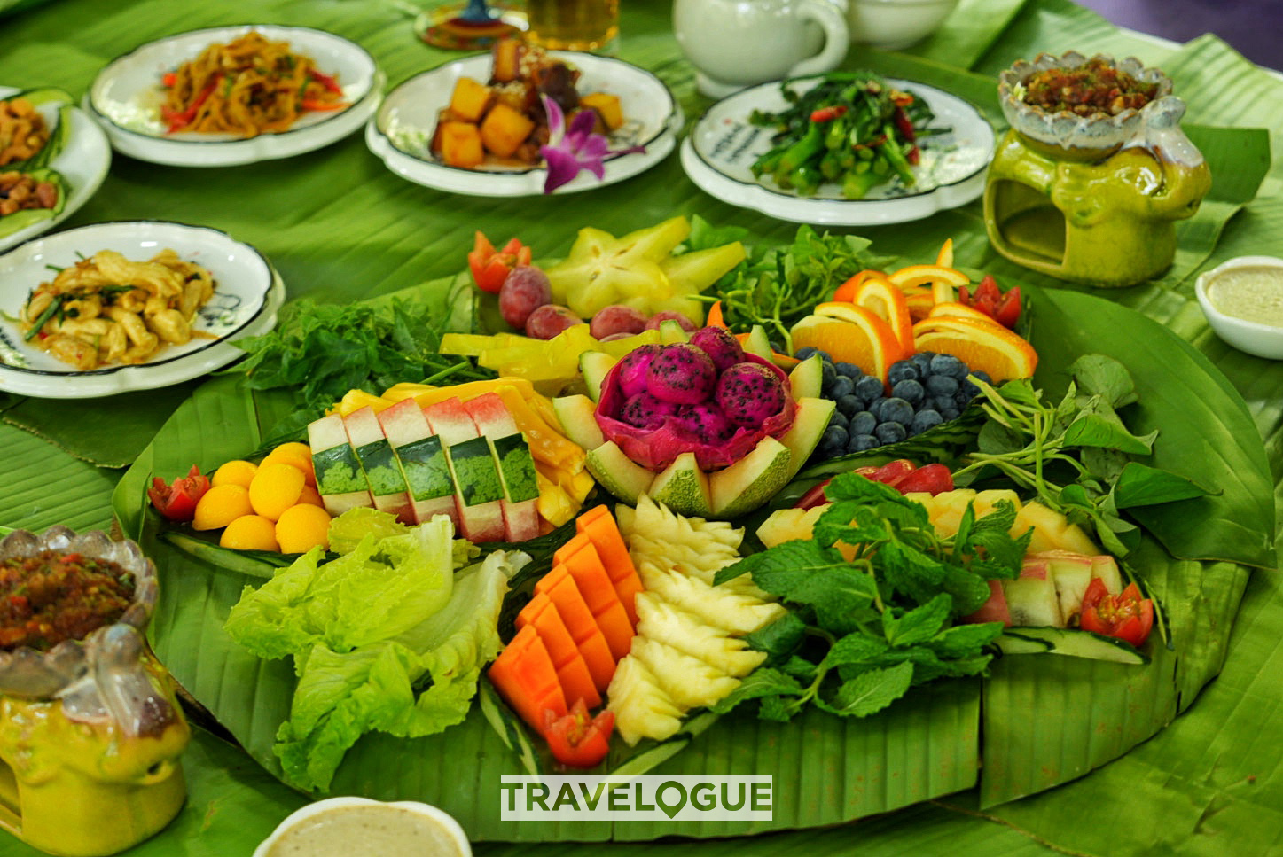 A vegetarian meal in Xishuangbanna, southwest China's Yunnan Province. /CGTN