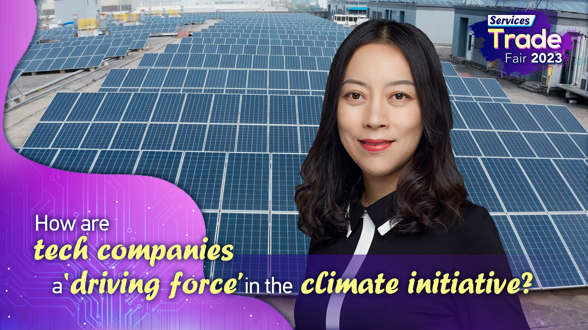 How are tech companies a 'driving force' in the climate initiative?