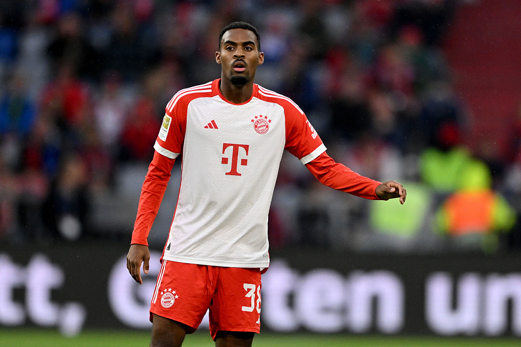 Ryan Gravenberch of Bayern Munich during the Bundesliga game against Augsburg at Allianz Arena in Munich, Germany, August 27, 2023. /CFP 