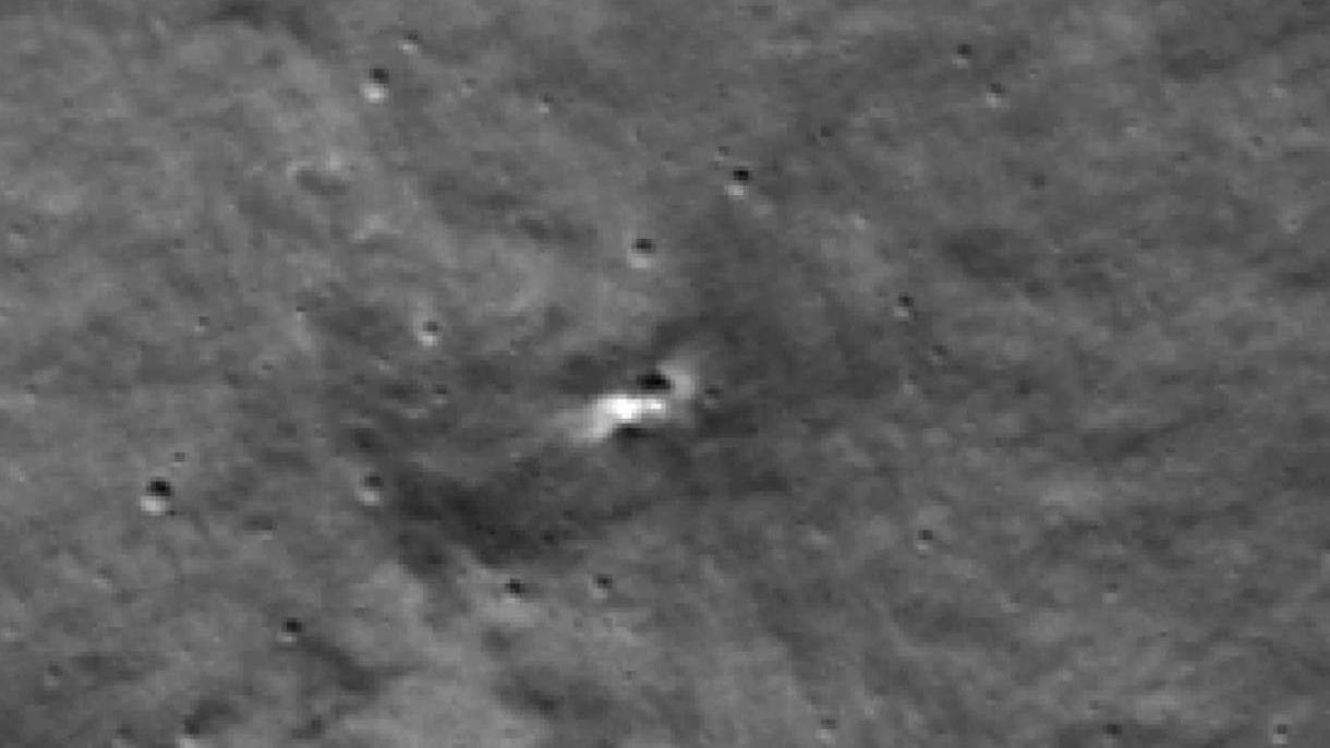 The likely crash site of Russia's Luna-25 spacecraft. /NASA