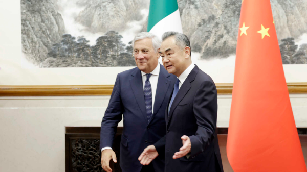 Chinese Foreign Minister Wang Yi held talks with Italian Vice-President of the Council of Ministers and Minister of Foreign Affairs and International Cooperation Antonio Tajani, Beijing, China, September 4, 2023. /Chinese Foreign Ministry