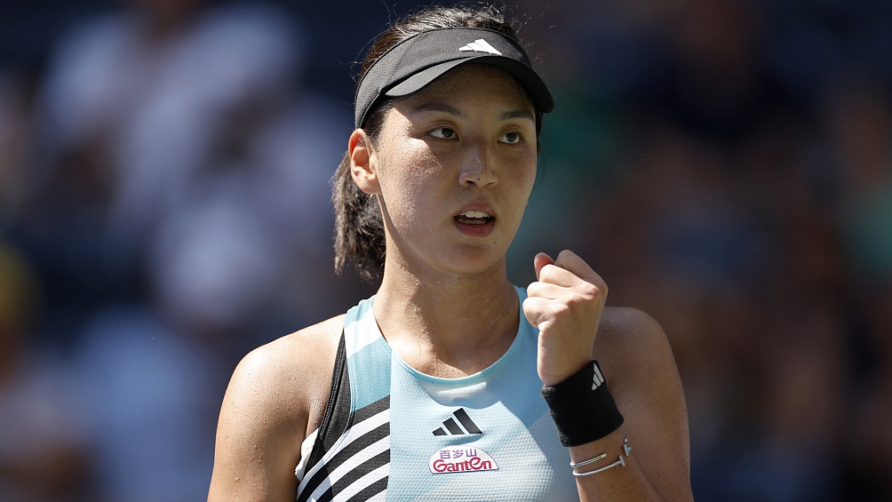 Wang Xinyu on day seven of the U.S. Open at the USTA Billie Jean King National Tennis Center in New York City, U.S., September 3, 2023. /CFP