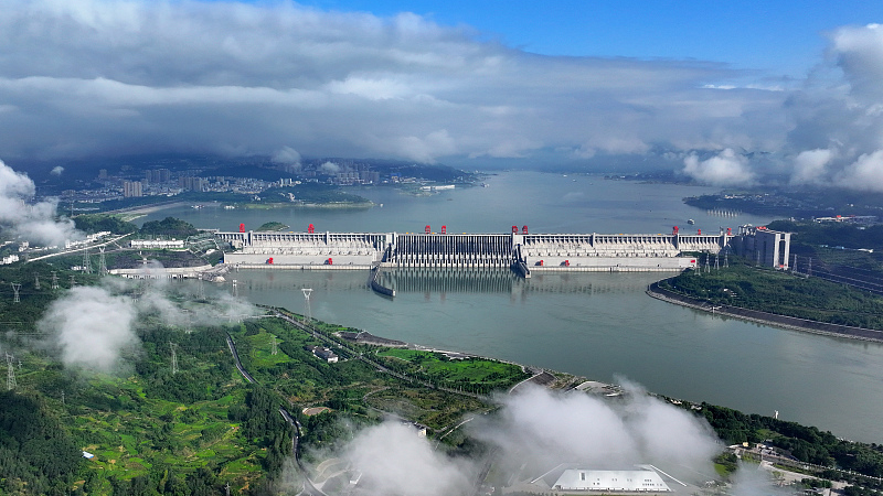 The Three Gorges Dam in Yichang, Hubei Province, July 30, 2023. /CFP