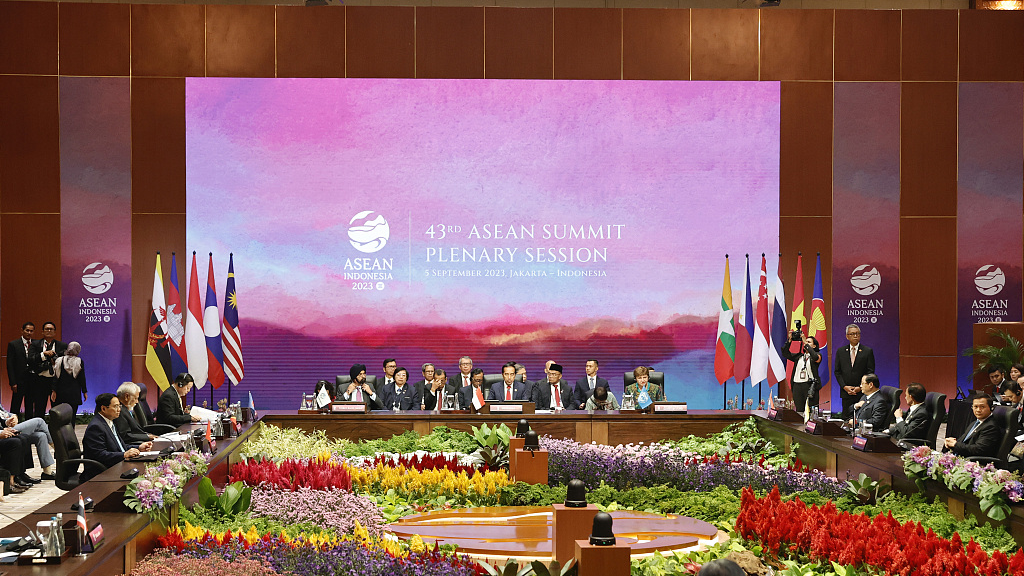 Leaders attend the plenary session at the Association of the Southeast Asian Nations (ASEAN) Summit in Jakarta, Indonesia, September. 5, 2023. /CFP