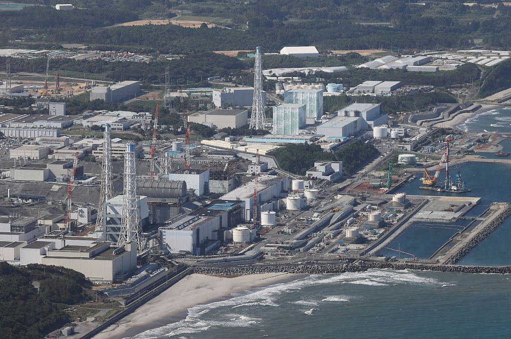 An aerial picture of the Tokyo Electric Power Company's crippled Fukushima Daiichi Nuclear Power Plant in Okuma, Fukushima Prefecture, Japan, August 24, 2023. /CFP