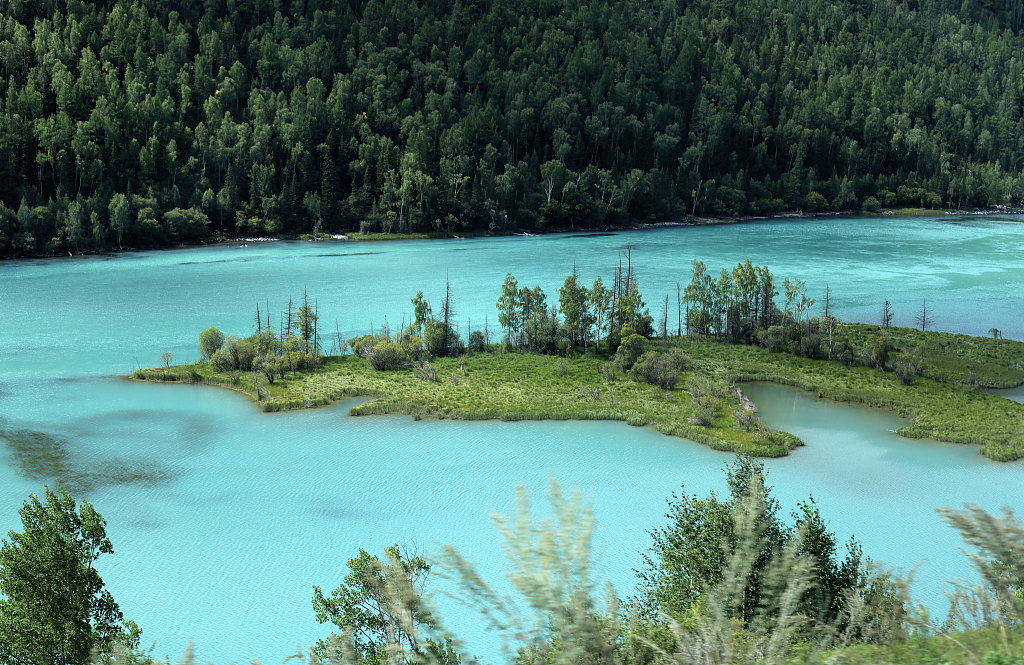 This photo shows a view of Kanas Lake in Xinjiang Uygur Autonomous Region, northwest China. /CFP