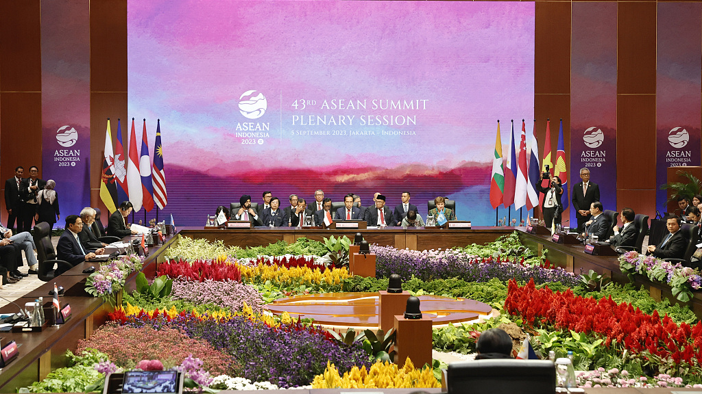 Leaders attend the plenary session at the 43rd Association of the Southeast Asian Nations Summit in Jakarta, Indonesia, September 5, 2023. /CFP
