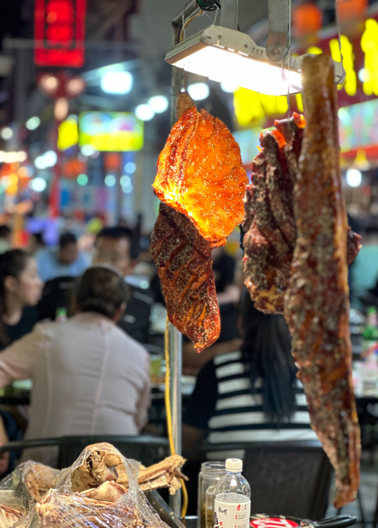 Local delicacies are on sale at the Dunhuang Night Market in Dunhuang, Gansu Province on September 4, 2023. /CGTN