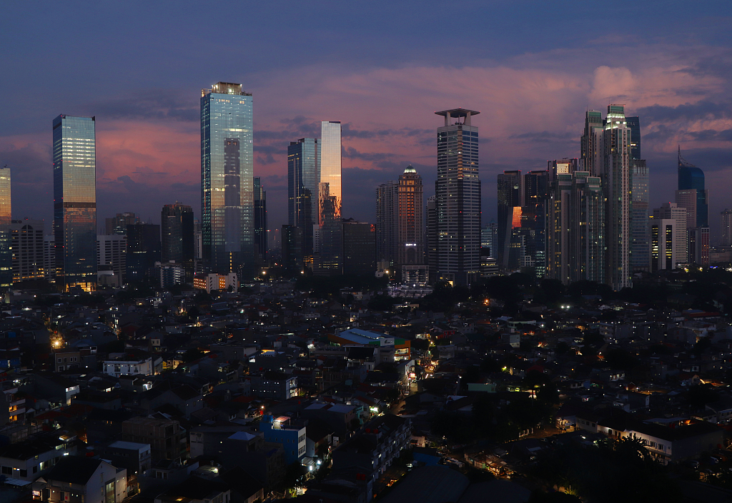 A view of the central business district in Jakarta, Indonesia. /CFP