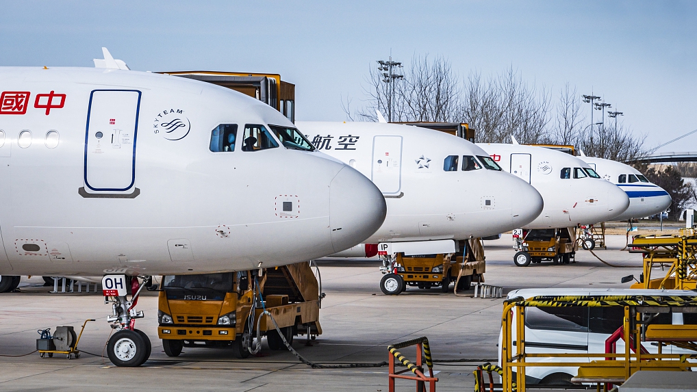 A320 family aircraft ready to be delivered, north China's Tianjin Municipality, December 28, 2020. /CFP