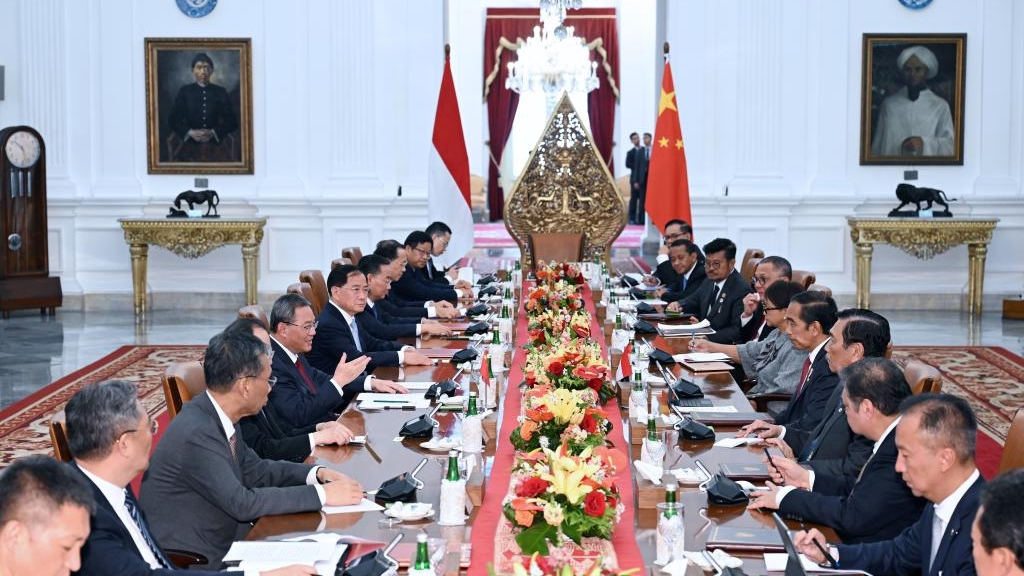 Chinese Premier Li Qiang holds talks with Indonesian President Joko Widodo in Jakarta, Indonesia, September 8, 2023. /Xinhua