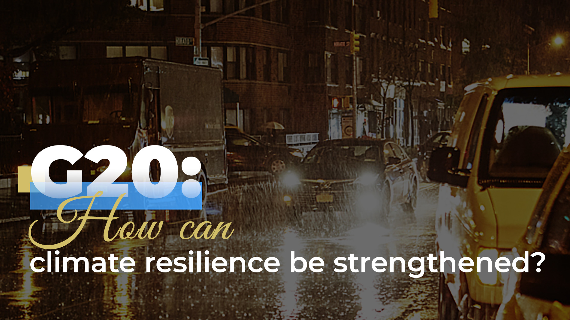 G20: How can climate resilience be strengthened?