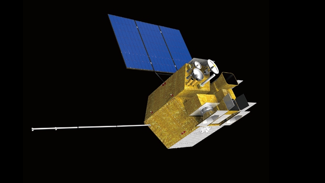 An illustration of the FY-4A satellite. /National Satellite Meteorological Center