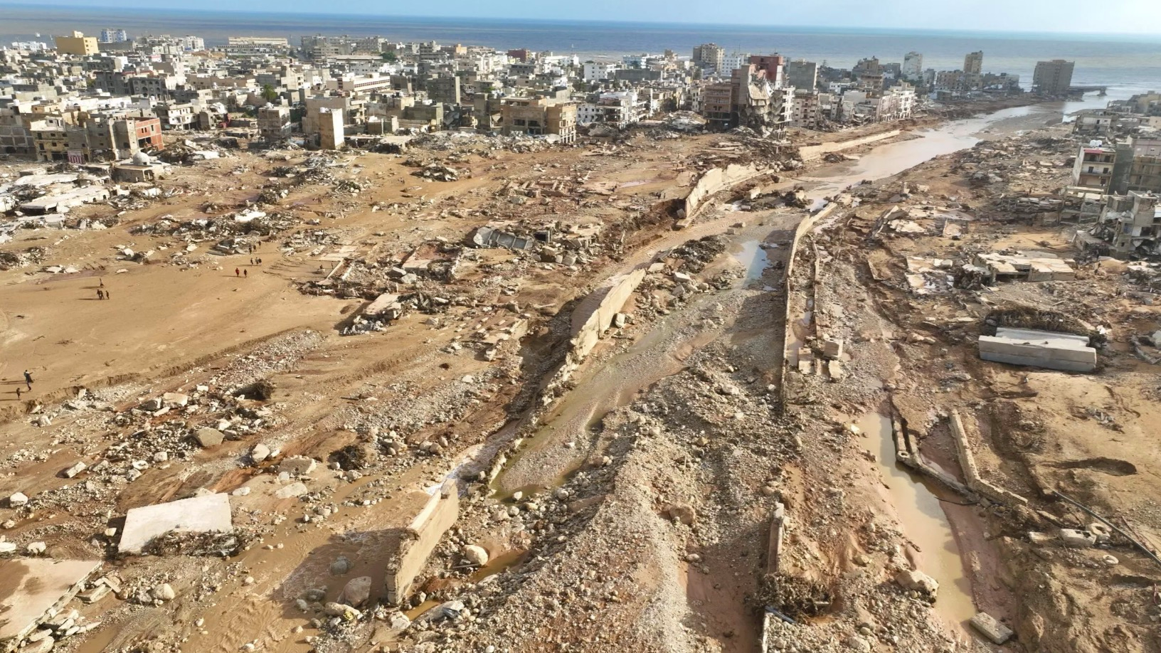 A general view of the city of Derna, Libya, September 12, 2023. /AP