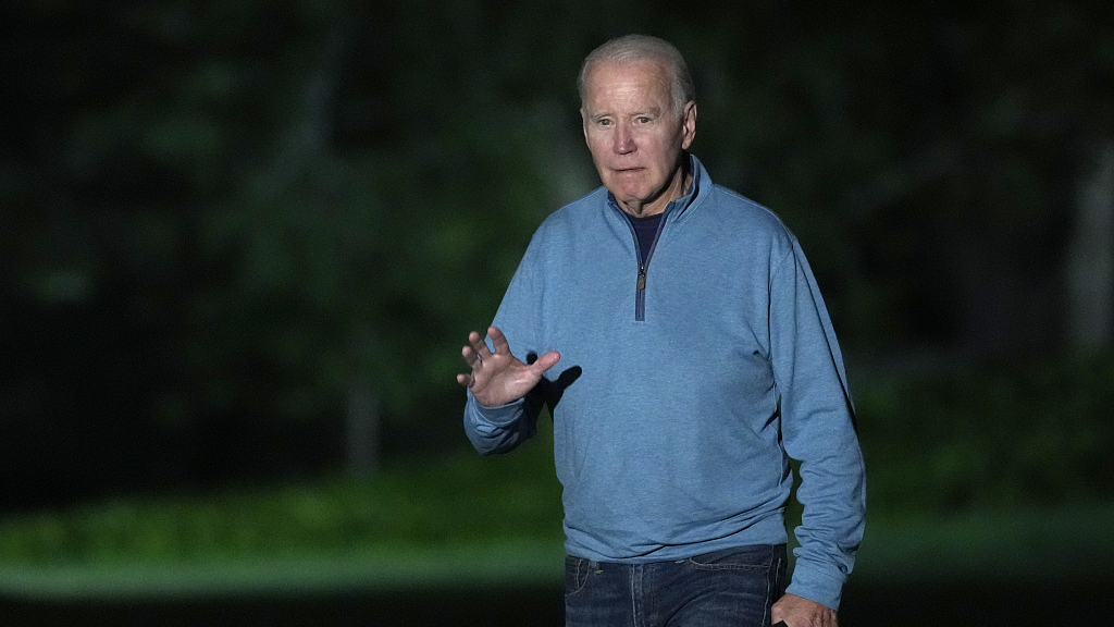 U.S. President Joe Biden walks across the South Lawn of the White House in Washington, September 12, 2023. /CFP
