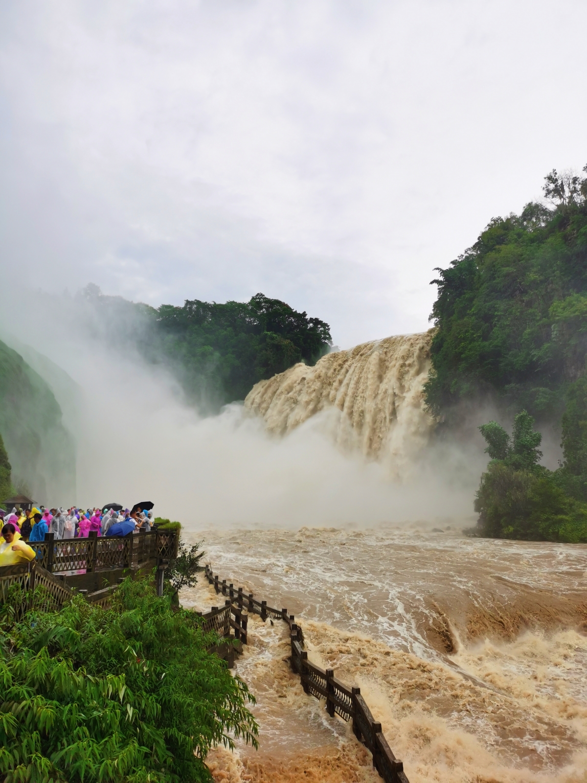 Huangguoshu Waterfall is seen in the photo taken on August 27, 2023, after rain in Anshun of southwest China's Guizhou Province. /CGTN