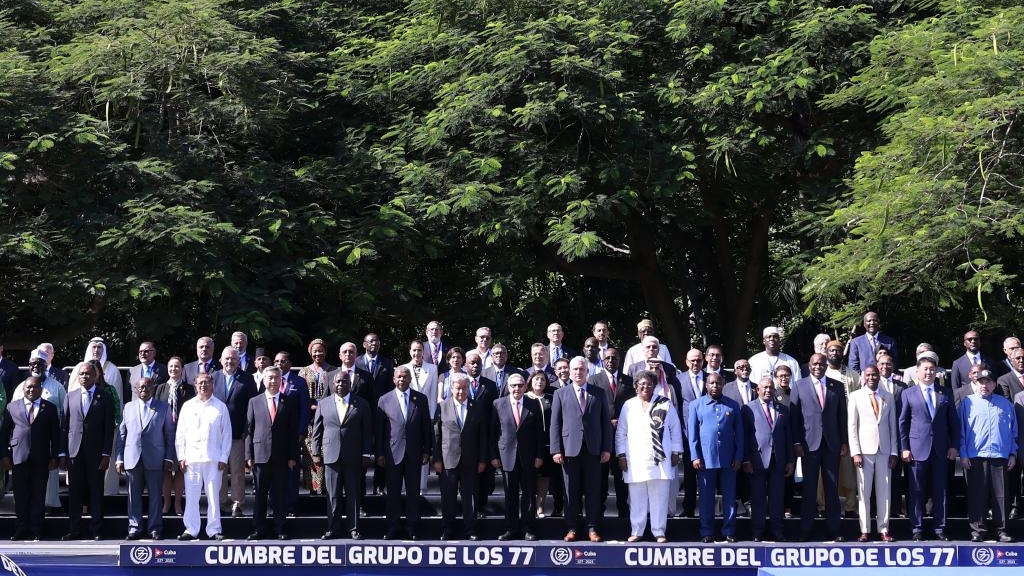 Delegates attending the Summit of the Group of 77 (G77) and China pose for a group photo in Havana, Cuba, September 15, 2023. /Xinhua