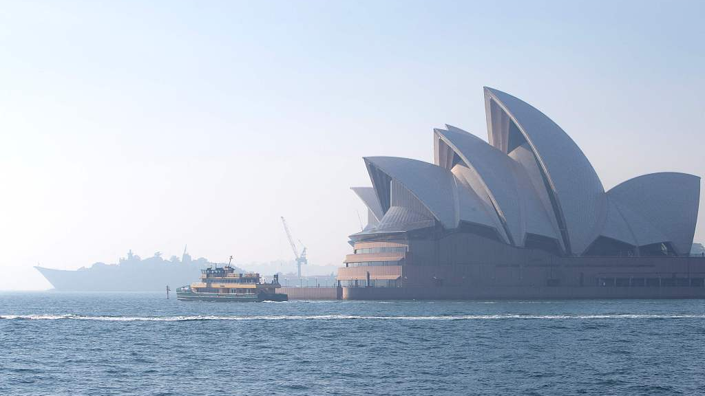 The Sydney Opera House is seen shrouded by smoke on September 13, 2023. /CFP