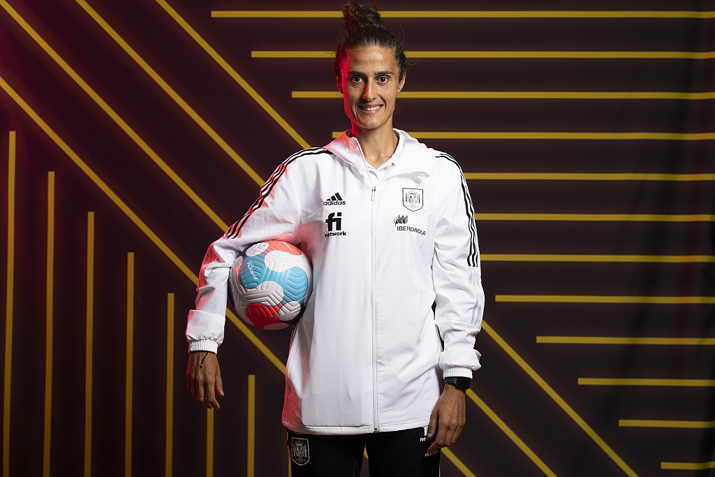 Montse Tome, manager of the Spanish women's national football team. /CFP