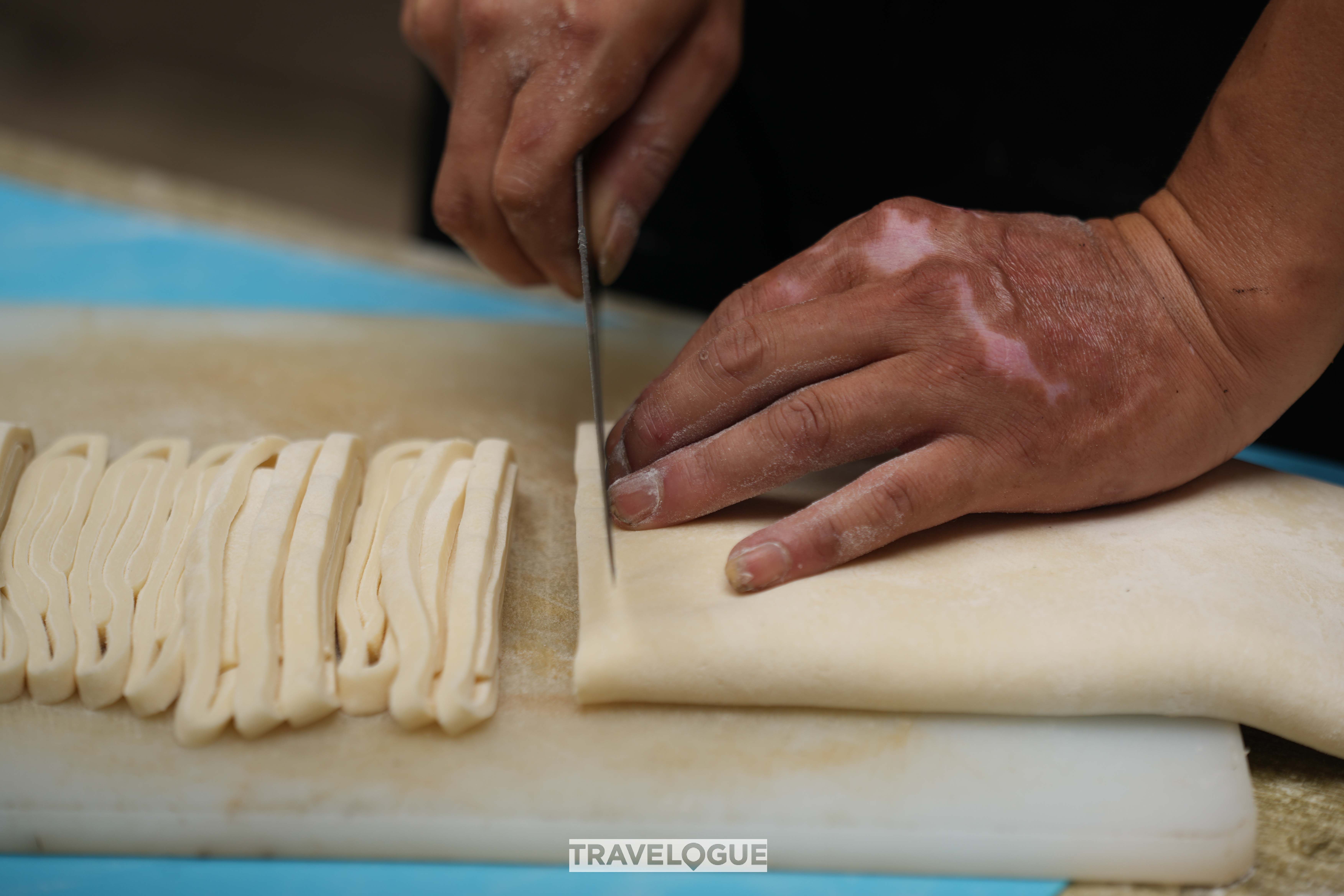 Fresh hand-made noodles /CGTN