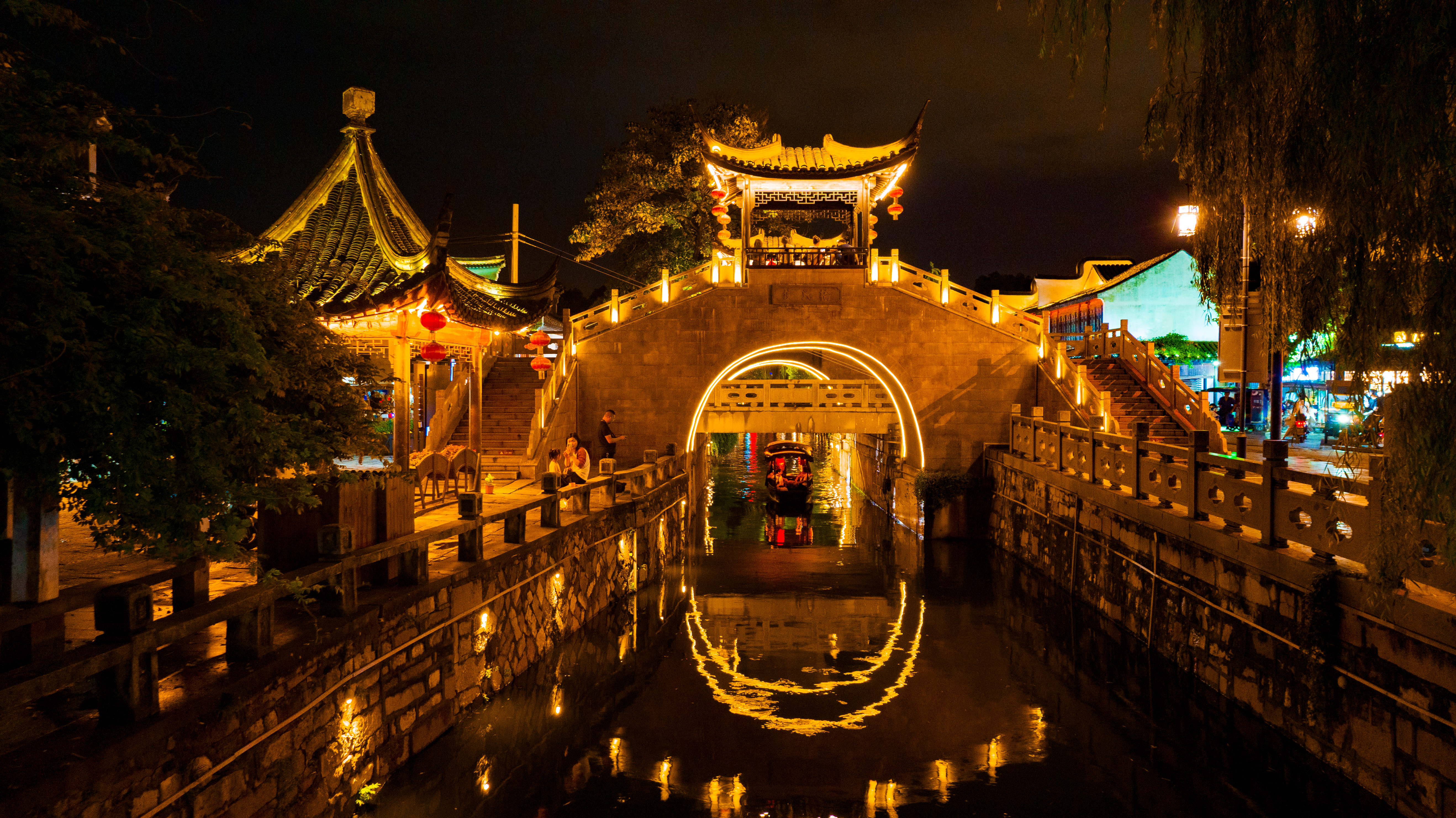 A view of Nanxun ancient town in Zhejiang Province is seen in a photo taken on September 21, 2023. /IC