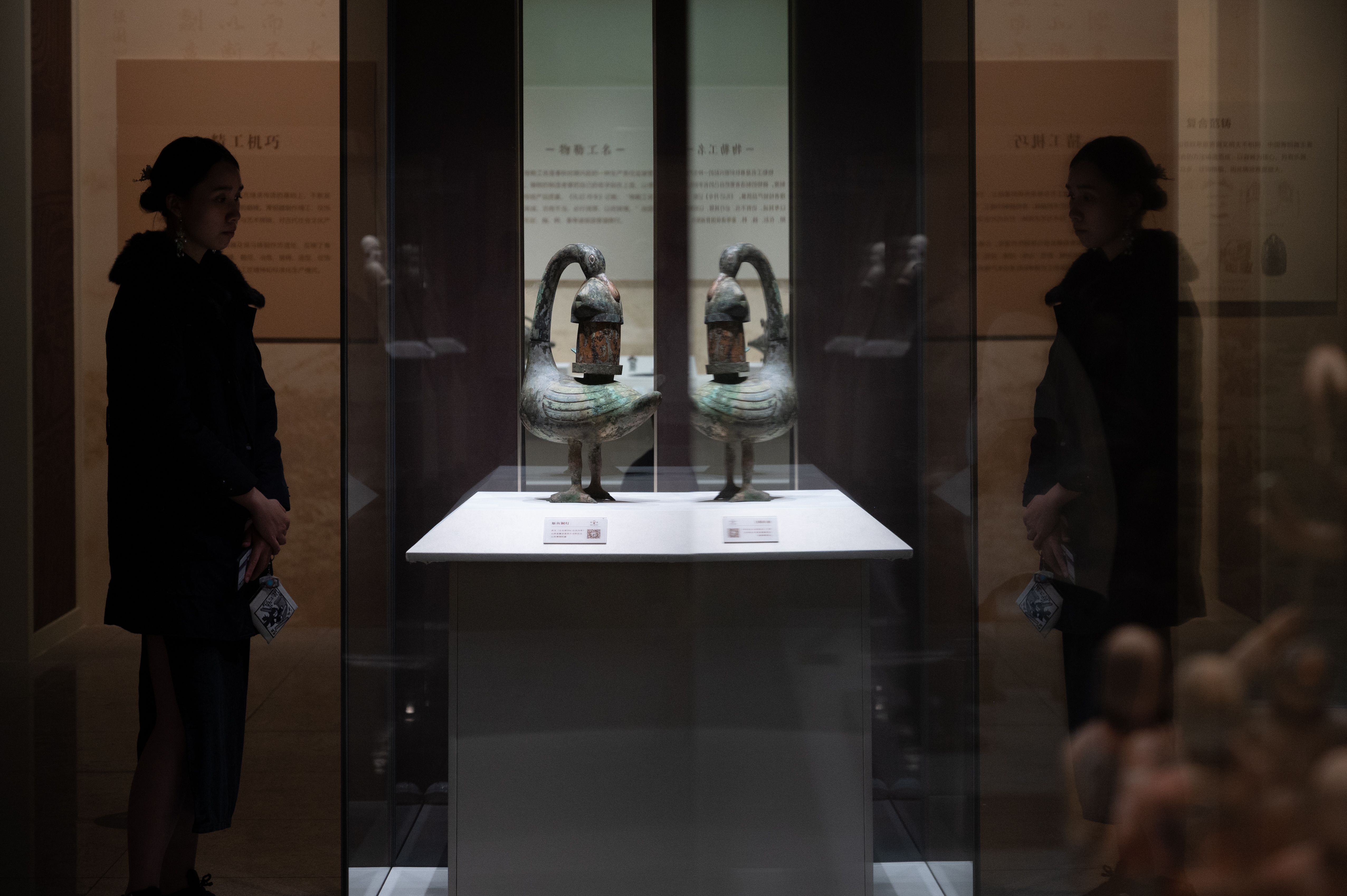 A photo taken on September 22, 2023 shows a cultural relic on display at Shanxi Museum as part of its newly-opened themed exhibition. /IC 