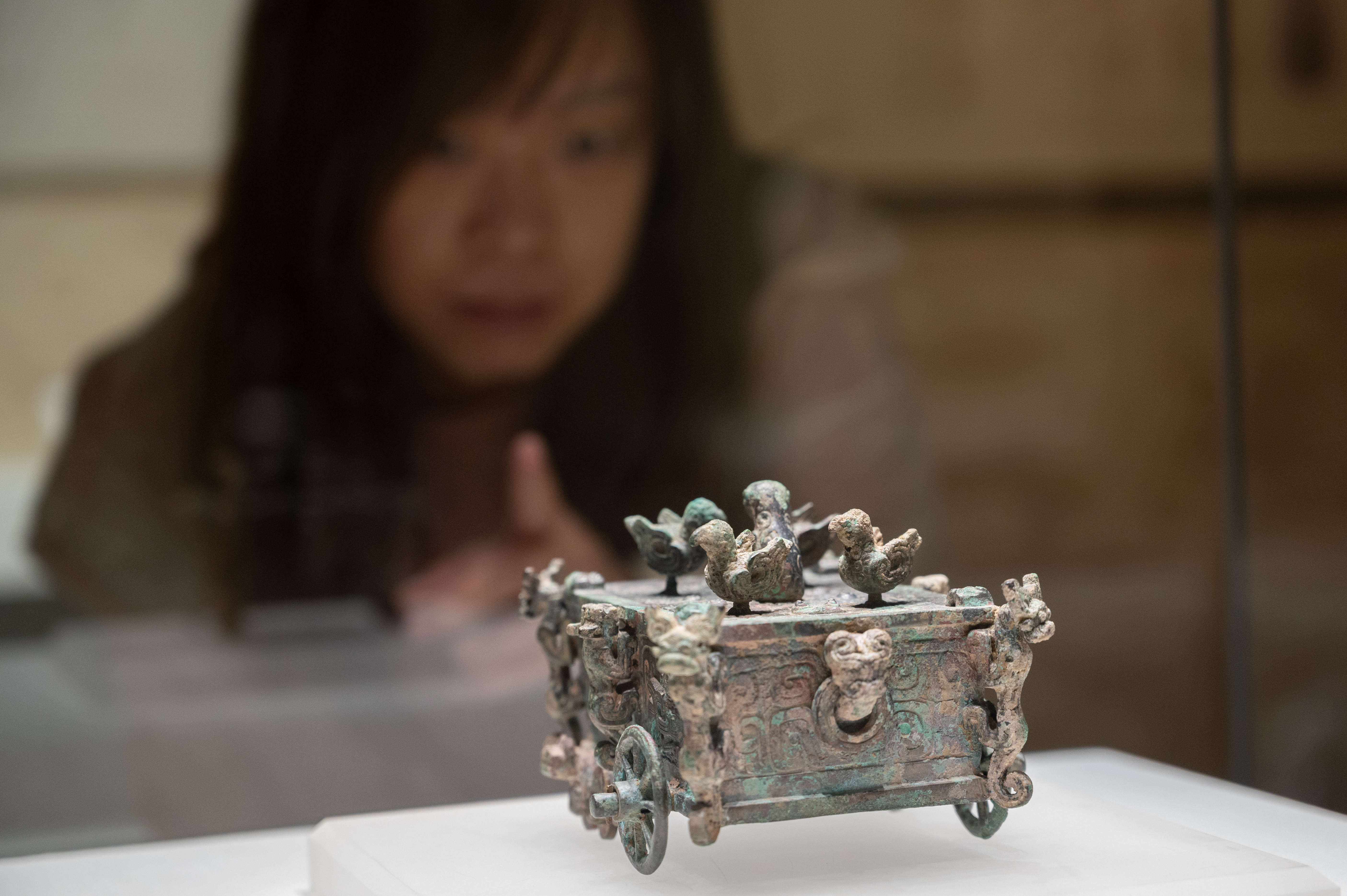 A photo taken on September 22, 2023 shows a cultural relic on display at Shanxi Museum as part of its newly-opened themed exhibition. /IC