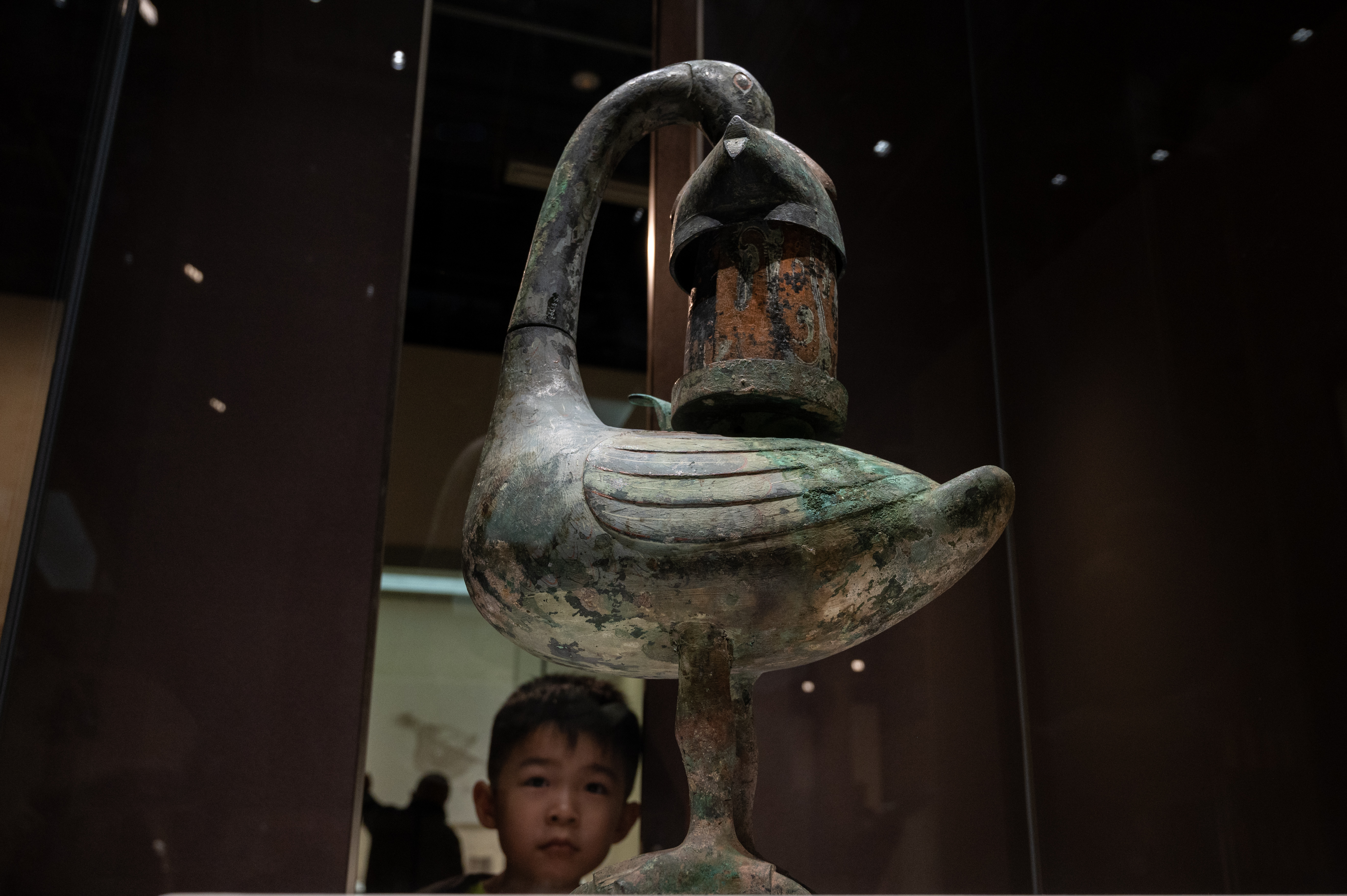 A photo taken on September 22, 2023 shows a cultural relic on display at Shanxi Museum as part of its newly-opened themed exhibition. /IC