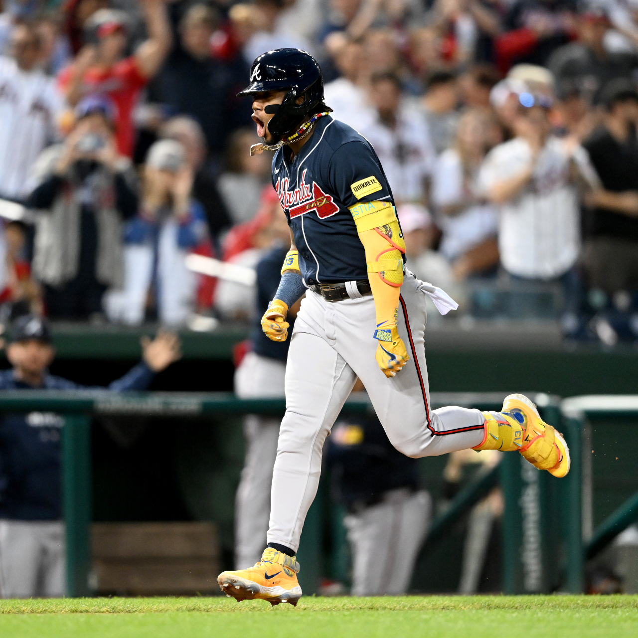 ATLANTA BRAVES RONALD ACUNA JR. WORLD SERIES GOLD India