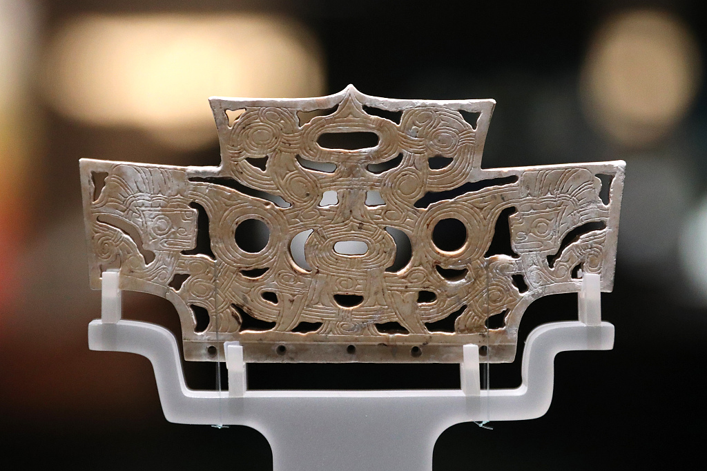 A file photo shows cultural relics of the Liangzhu culture on display at Shanghai Museum, Shanghai. /CFP