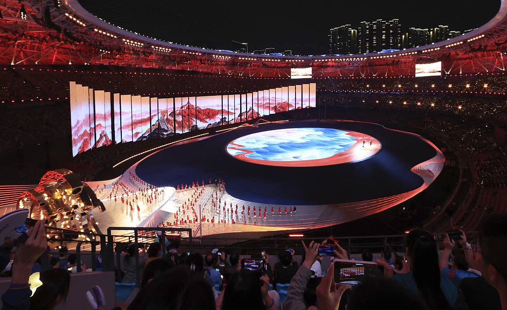 Opening ceremony of the 19th Asian Games at the Hangzhou Olympic Sports Center Stadium in Hangzhou, east China's Zhejiang Province, September 23, 2023. /CFP