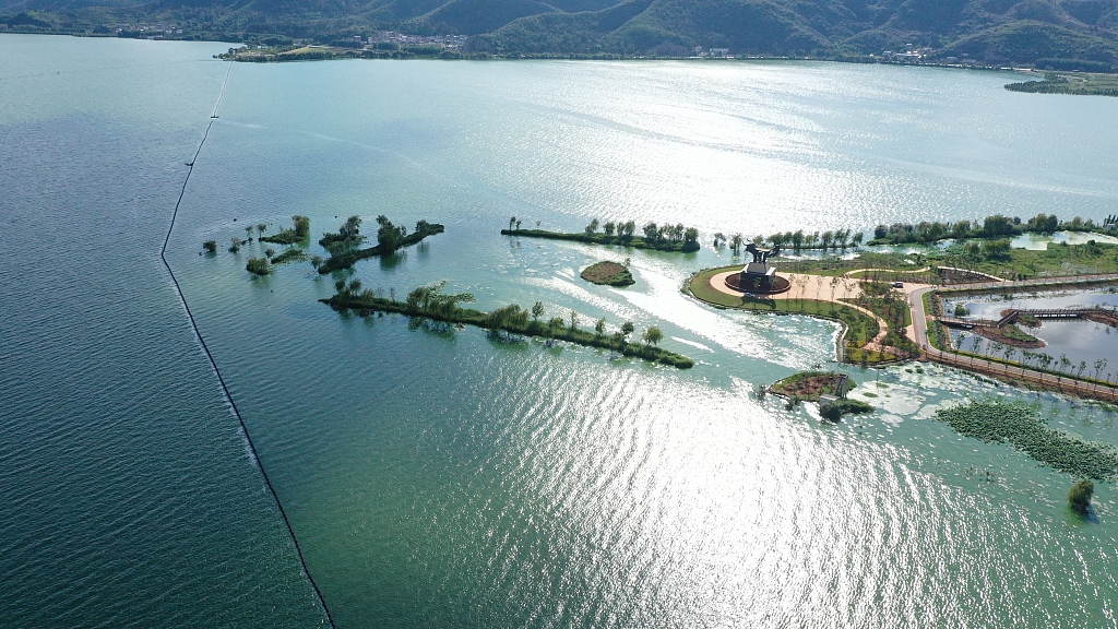 View of Xingyun Lake located in Yuxi City, southwest China's Yunnan Province. /CFP