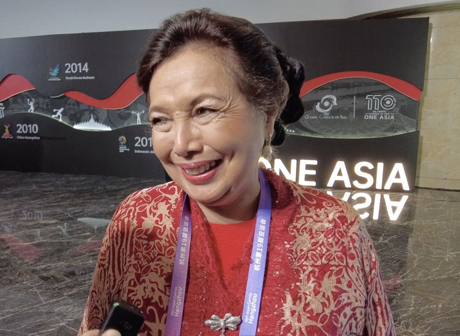 Olympic Council of Asia Vice President Rita Subowo. /CMG