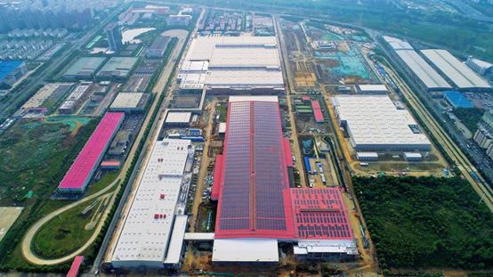 The Volkswagen Anhui MEB (Modular Electric Drive Matrix) plant under construction in the Hefei area of the pilot free trade zone (FTZ) in east China's Anhui Province, July 4, 2022. /Xinhua