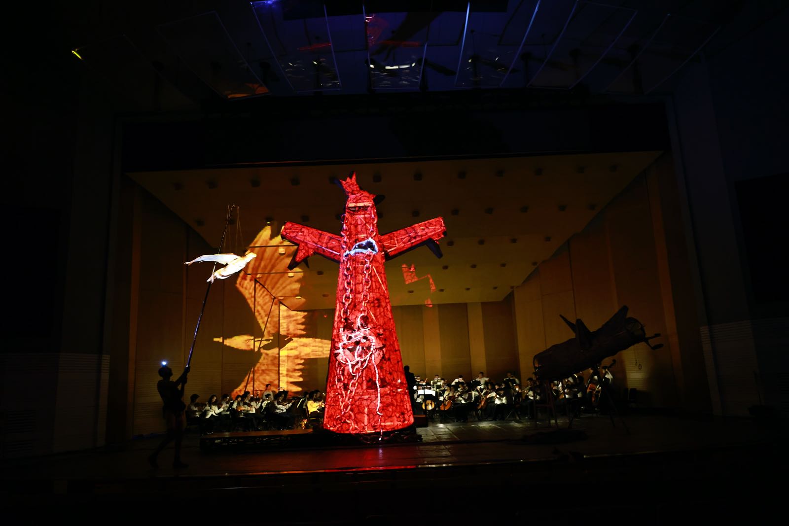 Chinese and Spanish musicians stage the symphonic epic 'Pastoral for the Planet' on Saturday, September 30, 2023 in Beijing. /Photo provided to CGTN